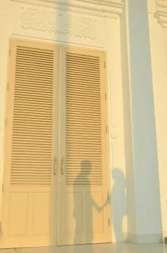 The shadow of a lover 库存照片