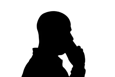 Shadow of a man Stock Illustration