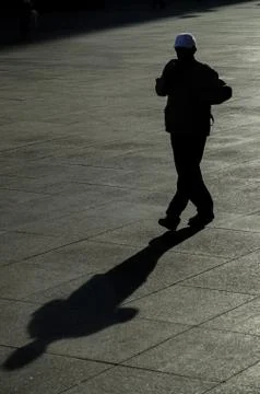 Shadow of a man Stock Photos
