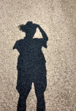 Shadow of man Stock Photos