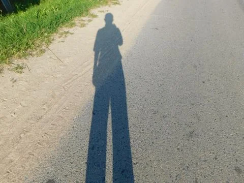 The shadow of a man Fotos Stock