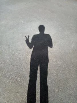 Shadow of a man Stock Photos