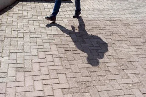 Shadow of a man Stock Photos
