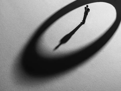 The shadow of a man Stock Photos