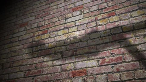 Shadow Man Walking on Brick Road 4K Loop Stock Footage 168533536