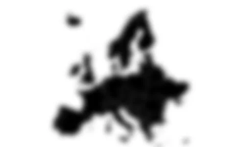 Shadow map of Europe continent Stock Illustration
