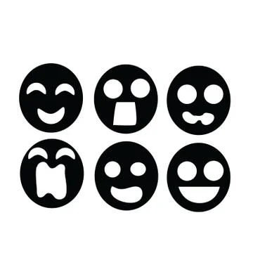 Shadow mask emotion Stock Illustration