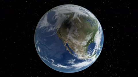 The shadow of the Moon on the Earth  during the 2017 total solar eclipse. Stock Footage 67210430