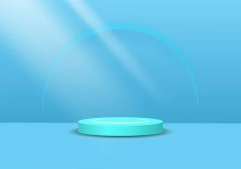 Shadow in the moon half background blue Stock Illustration