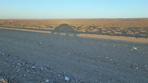 Shadow of a moving vehicle.II Stock Footage 274186536