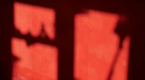 Shadow moving on the wall Stock Footage 58128544