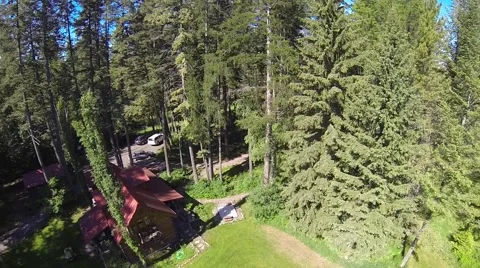 Shadow of Octocopter Ascending Stock Footage 41060222