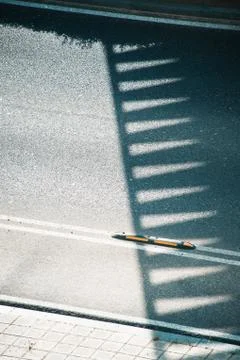 Shadow over road Stock Photos