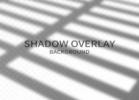 Shadow overlay effect background. Transparent shadow of window jalousie and s Stock Illustration