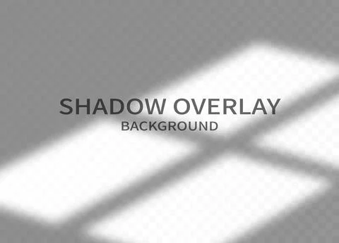 Shadow overlay effect background. Transparent shadow of window and soft light Stock Illustration