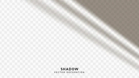Shadow overlay. Effect light transparent shadow. Realistic creating reflectiv Stock Illustration
