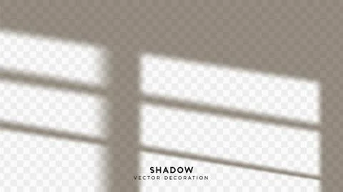 Shadow overlay. Effect light transparent shadow. Realistic creating reflectiv Stock Illustration
