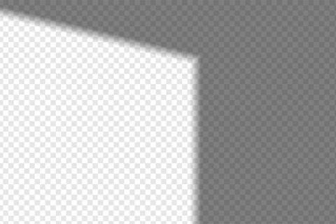 Shadow overlay effect. Soft realistic shadow. Vector Illustrazione stock