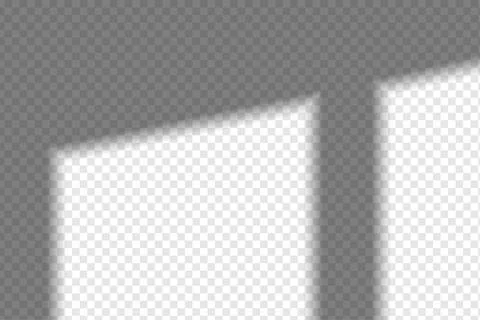 Shadow overlay effect. Soft realistic shadow. Vector Ilustración de archivo