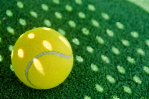 Shadow of paddle tennis racket Stock Photos