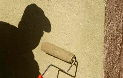 Shadow painting Stock Photos