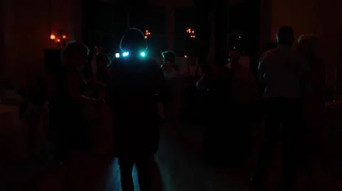 Shadow people dancing Stock Footage 43697552