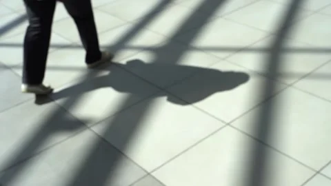 Shadow from people on the floor. Stock Footage 167316393