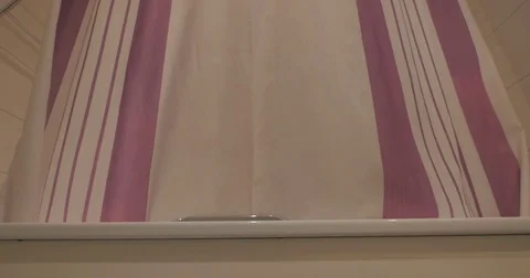 Shadow of a person showering Stock Footage 81948358