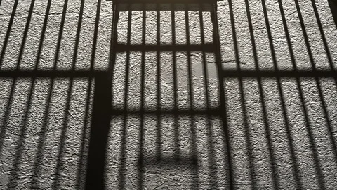 The shadow of prison bars. Stock-Footage 72285512