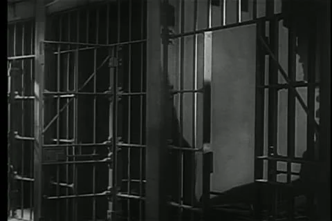 Shadow of prisoner shot in cell during prison escape 動画素材 25208318