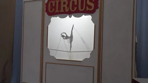 Shadow puppet theater for children. Stock Footage 237957812