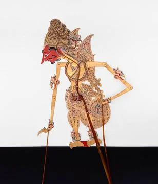 Shadow Puppet (Wayang Kulit) of Endro, from the set Kyai Nugroho. Maker: K... Stock Photos