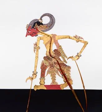Shadow Puppet (Wayang Kulit) of Seta, from the set Kyai Nugroho. Maker: Ki... Stock Photos