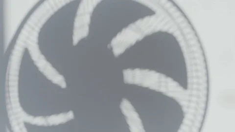 Shadow Of A Rotating Fan On The Wall Video stock 127703149