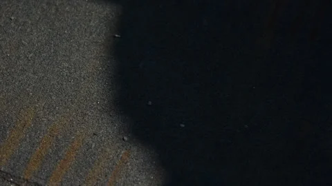 Shadow of rotating rooftop turbine ventilator on roof surface Stock Footage 346550022
