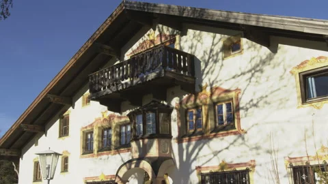 Shadow is running fast on a old farmhouse Video stock 220017481