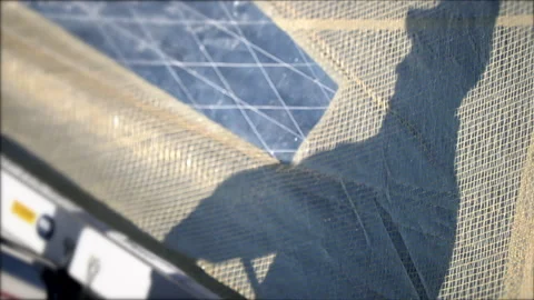 Shadow of sailer on sail in slow motion Stock Footage 130466413