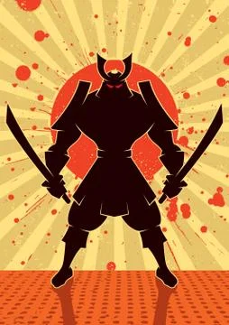 Shadow Samurai Stock Illustration