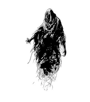 Shadow of Satan, devil, Lucifer, Demon, zombie, death. Stock Illustration