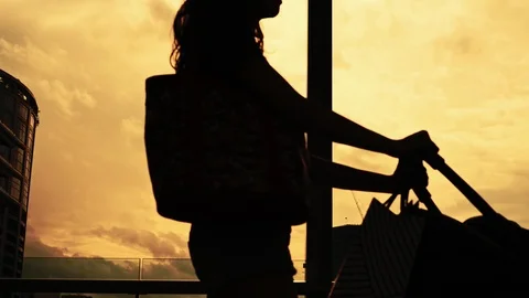 The shadow shape silhouette of the person walking through. Stock Footage 114144723