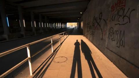 The shadow shot in Essen Germany Stock Photos