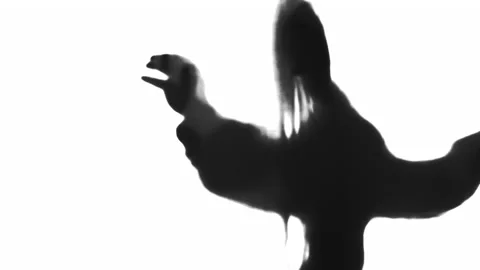 Shadow silhouette pain panic Video stock 152591134