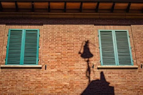 Shadow of a small bell Stock Photos