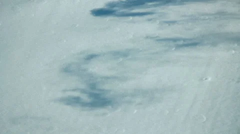 Shadow of smoke in Snow Stock Footage 34430667