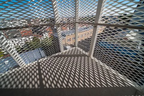 Shadow on a staircase Stock Photos