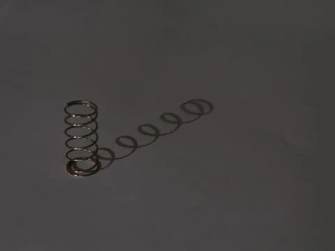 Shadow steel spring elastic effect cushion comfort Stock Photos