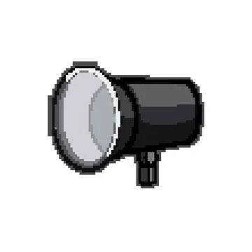 Shadow studio light pixel art vector illustration Stock Illustration