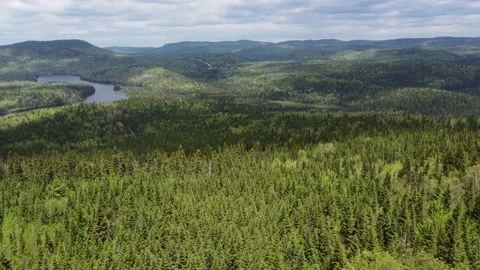 Shadow Taking Over a Mountain Valley - Sept Chutes Stock Footage 158182728
