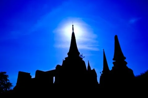 Shadow of temple Stock Photos