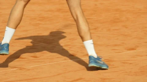 Shadow tennis player Stock Footage 117069608